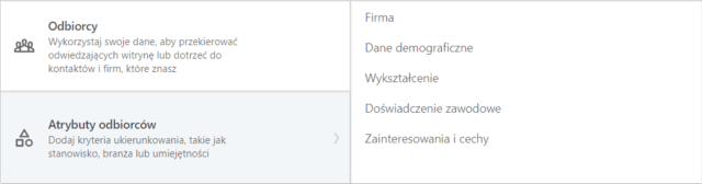 Odbiorcy - LinkedIn jako narzędzie do pozyskania leadów - Nakatomi Agencja Marketingowa Warszawa - Blog