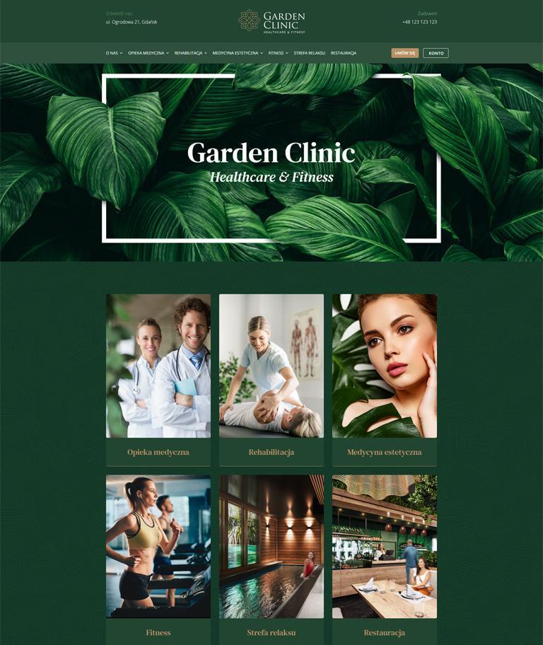 Website for Garden Clinic Made by Nakatomi Agency, Building websites for the medical industry