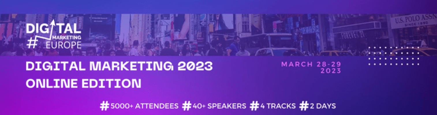Digital Marketing Europe - wydarzenia marketingowe 2023