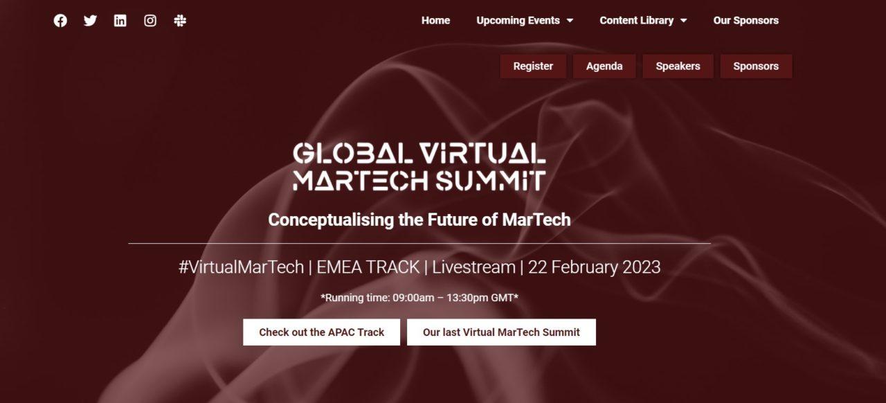 Global Virtual MarTech Marketing Events 2023 