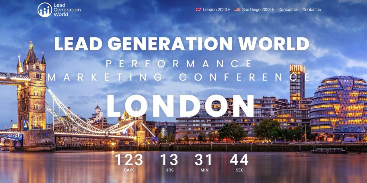 Lead Generation World London Marketing Events 2023 