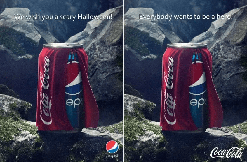 Pepsi vs Cola reklama ambientowa